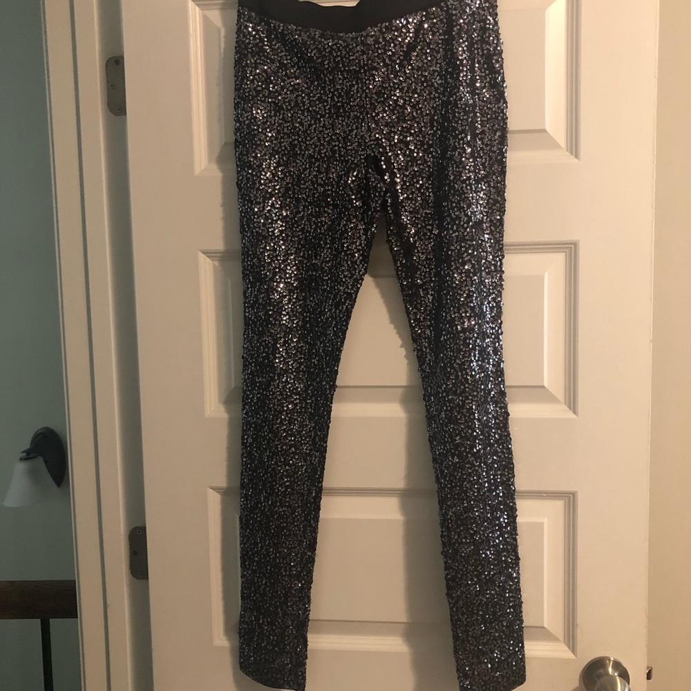 New Express Sequin Legging Pants Women Size M